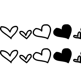 MTF Heart Doodle Font File