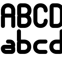 Nanosecond Thick BRK Font File