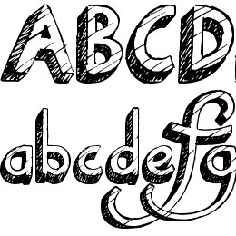 National Cartoon Font File