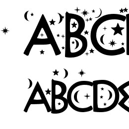 Night Sky Font File