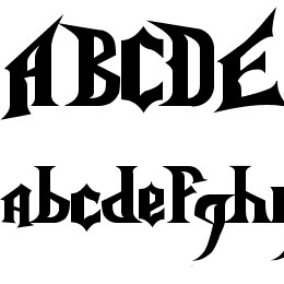 Nightmare Hero Font File