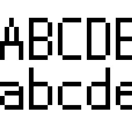 Nintendo DS BIOS Font File