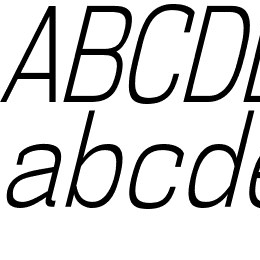 NK57MonospaceCdLt-Italic Font File