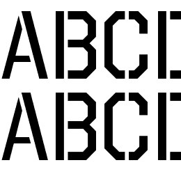 Octin Stencil Font File