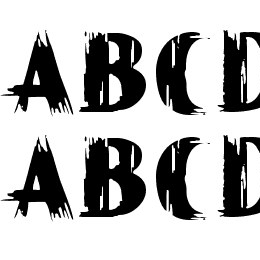 Paint Peel Initials Font File