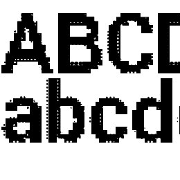 Parametric Glitch Bold Font File