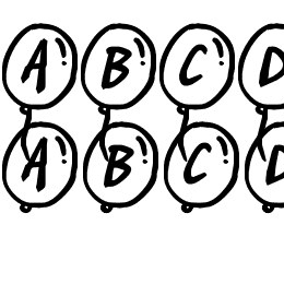 PartyBalloons Font File