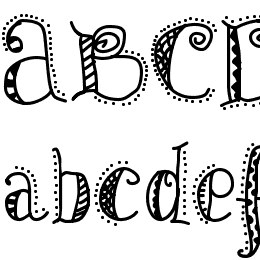 Patterns and Dots Font File