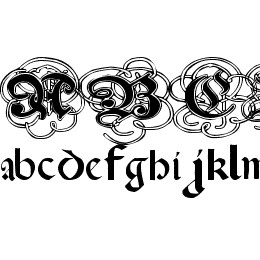 Pauls Gothic Curls Font File