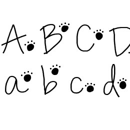 PawPrints Font File