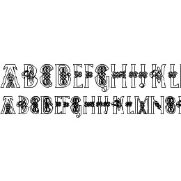 Pee's Celtic outline Font File