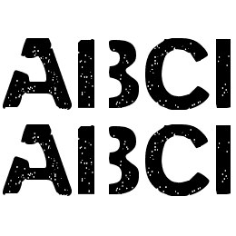 PENCIL STENCIL Font File