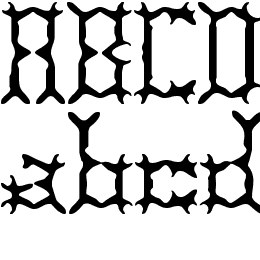 Pincers BRK Font File