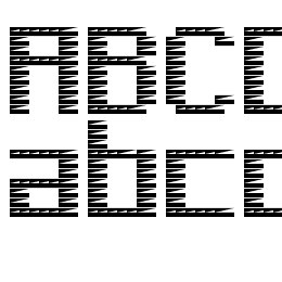 Pinstripe Bitmap Font File