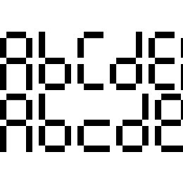 Pixel lcd machine Font File