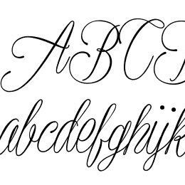 Plates Napery Font File