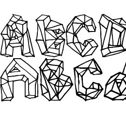 Polygons Font File