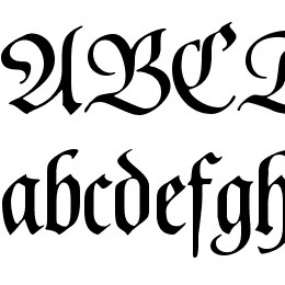 Poppl Fraktur CAT Font File