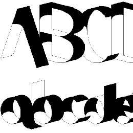 Poser Font File