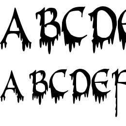 PR-Uncial Creepy Font File