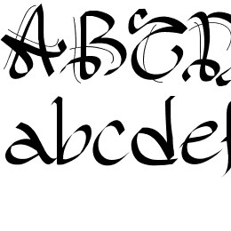 PW Gothic Style Font File