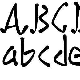 PWCartoonMarker Font File