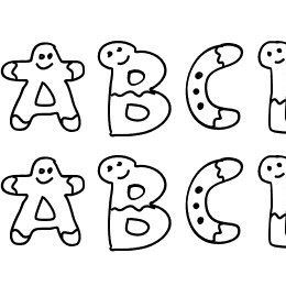 PWGingerbread Font File