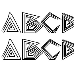 pyramid inverted Font File