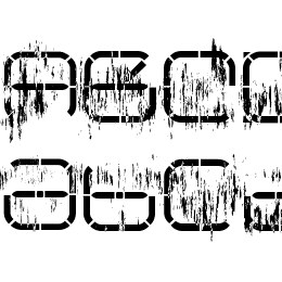 R-2014 Eroded Font File