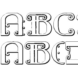 Rebimboca Beveled Font File