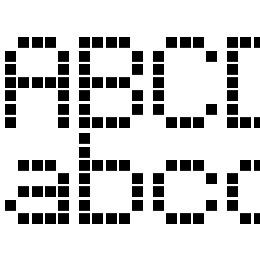 Repetition Scrolling Font File