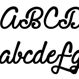 Requited Script Font File