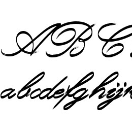 Rough Brush Script Font File