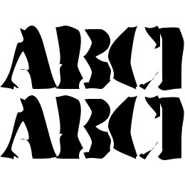 Rugged Stencil Font File