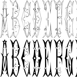 Sajou Fancy Gothic Font File