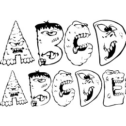 Scary Monsters Font File