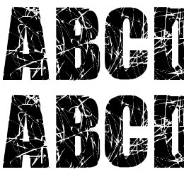 Scratched Letters Font File