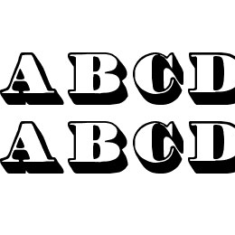 Shadded tfb Font File