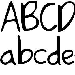 Shark HandWritten ABC Font File