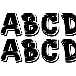 Shoes center Font File