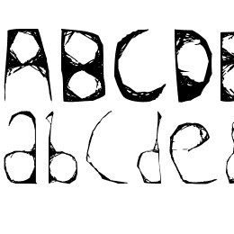 Skeleton Sketched Font File