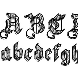 Sketch Gothic School Font File