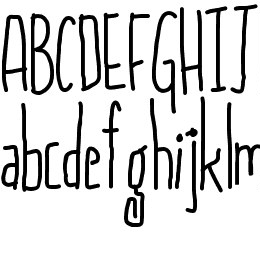 Skinny But Cute~ Font File