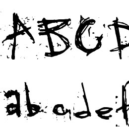 SKRATCHYthespook Font File