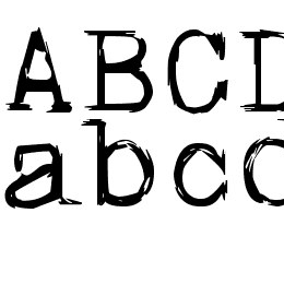 skullTypeWr00 Font File