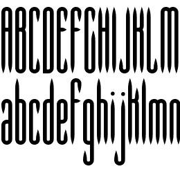 Slender BRK Font File