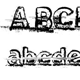 Snow Traces Font File