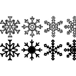 Snowflakes St Font File