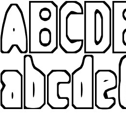 Space-ship 354 Font File