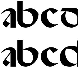 Spanish Round Bookhand, 16th c. Font File